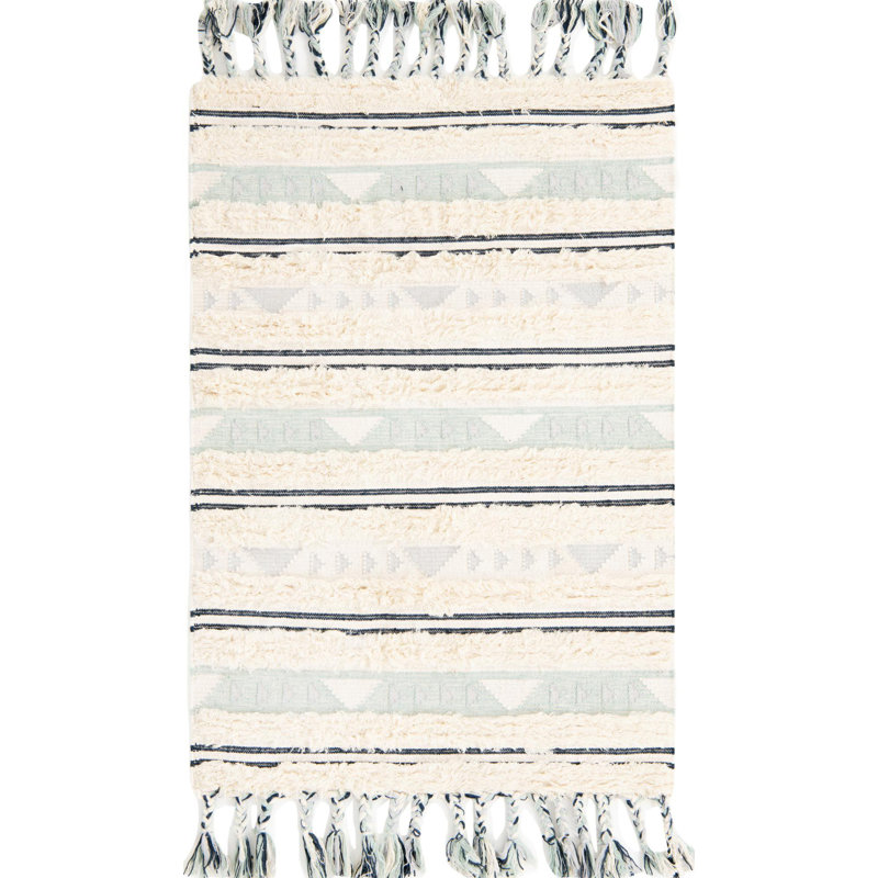 Annunciata Wool Moroccan Indoor Rug, Rectangle 4' x 6'