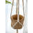 Set Of 2, 5X5x4.5" Hanging Planter With Cotton Hanger, Bohemian Style