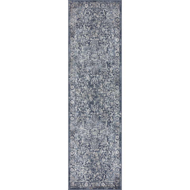 Asbey Rory Oriental Blue Area Rug, Runner 2'3" x 7'3"