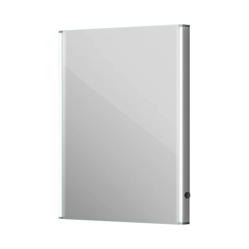 iBathUK Glowvia Wall Mounted LED Illuminated Mirror, Modern Mirror for Bathroom with Touch Sensor & Demister Pad, 600 x 800mm