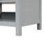 36" Bathroom Vanity With Sink Top, Bathroom Vanity Cabinet With Two Doors And Two Drawers, Solid Wood, Open Shelf, MDF Boards, One Package, Grey