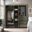 Limestone 3 Door 4 Drawer Combi Fitment Wardrobe-106268635
