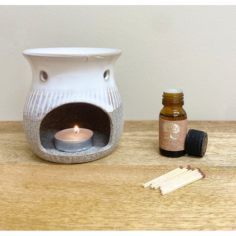 Stone Tabletop Wax Warmer with Candle Included
