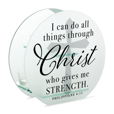 7 " Glass Tealight with Candle Included