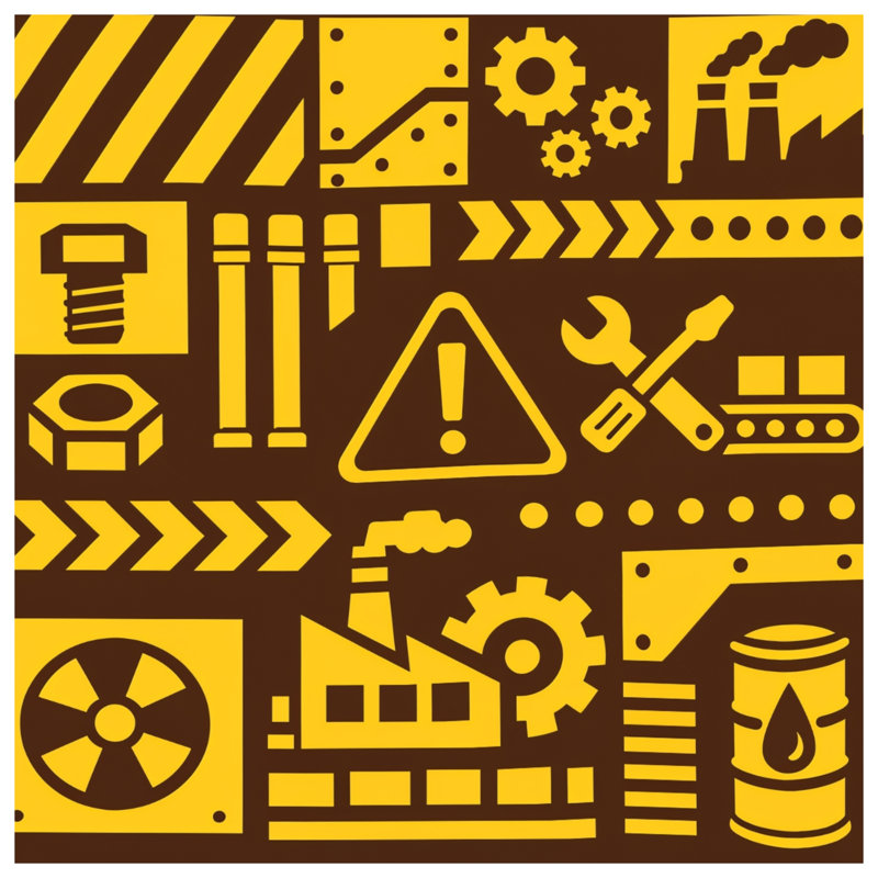 Rideaux de fenêtre Industrial Illustration, 50" x 92" - 1 Panel, Sheer