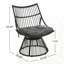 Chaise d'extérieur avec table d'appoint