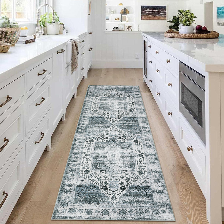 Machine Washable Rug Oriental Area Rugs for Living Room Ultra Soft Non-Slip Rug for Bedroom Foldable Rug for Playroom Office Kitchen