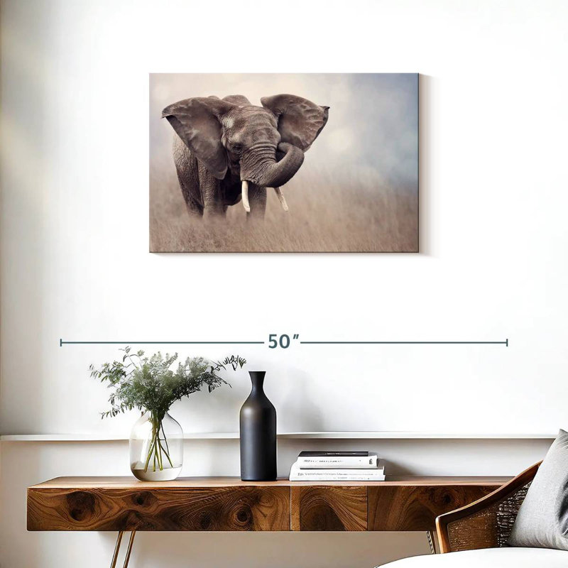 Jeune éléphant de savane Brampt, H 20 po x l 30 po