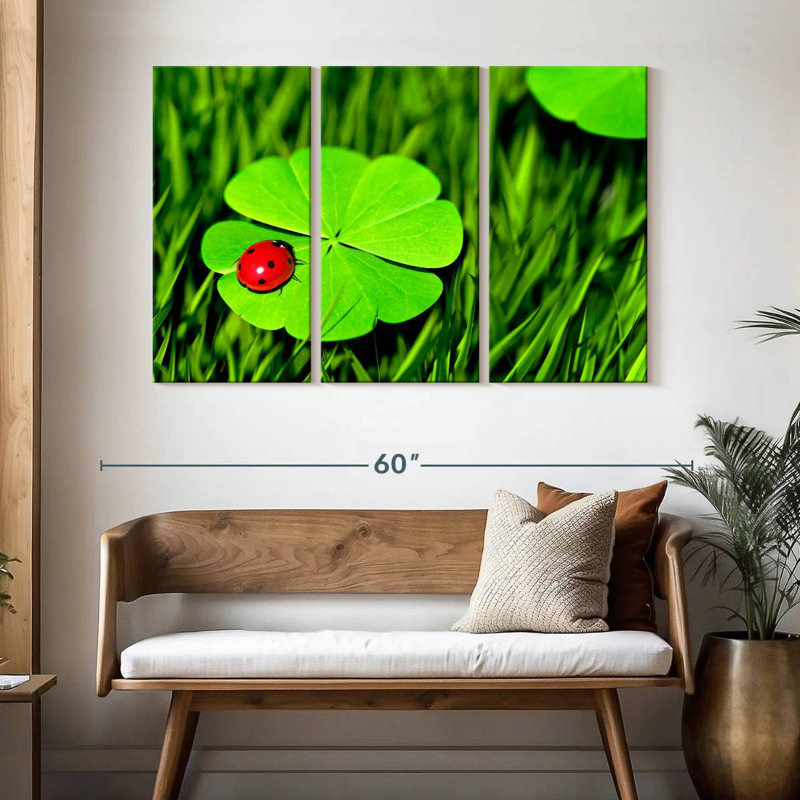 Harnek Four Leaf Clover Ladybug, 32" H x 50" W