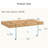 43.3"x23.6" Wood texture sticker MDF Coffee Table with Tempered glass legs.Suitable for Living Room.It can be used not only as a coffee table but also as a side table or display stand.