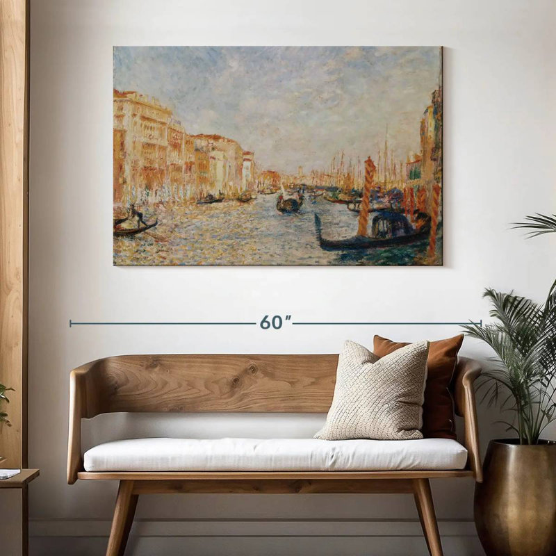 Lilie Grand Canal, Venise, 1881, H 32 po x l 48 po