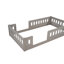 Lit plateforme simple en bois avec garde-corps naturel