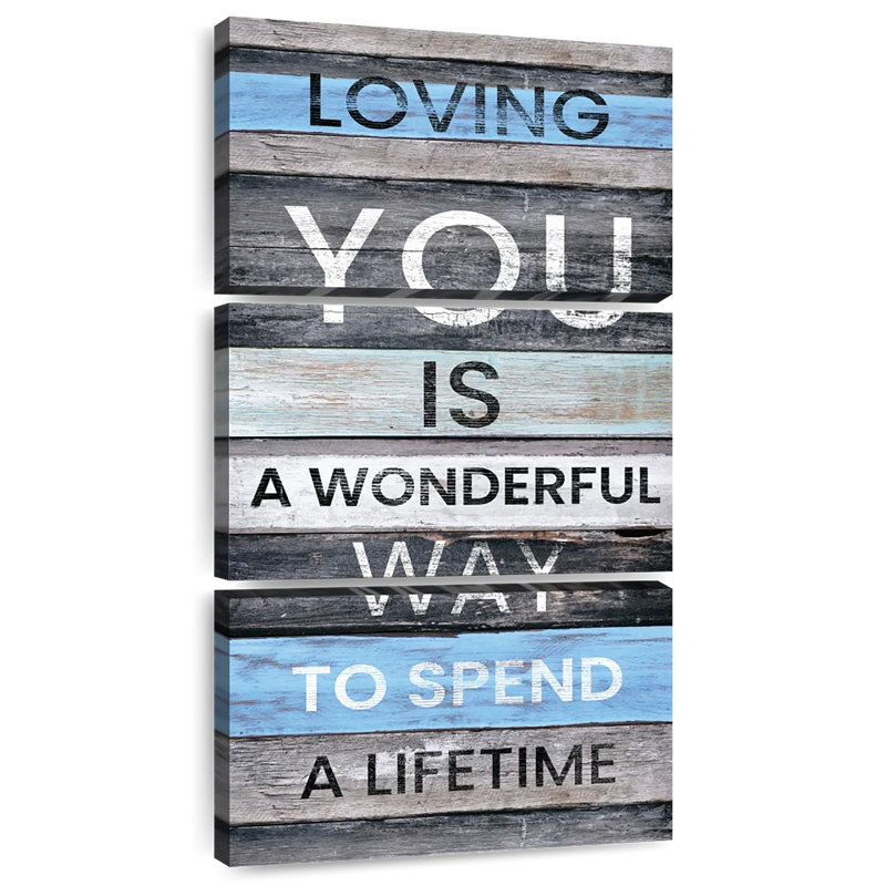 Loving You Typography, 27" H x 12" W
