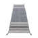 Azizi Striped Hand Woven Cotton Grey Rug