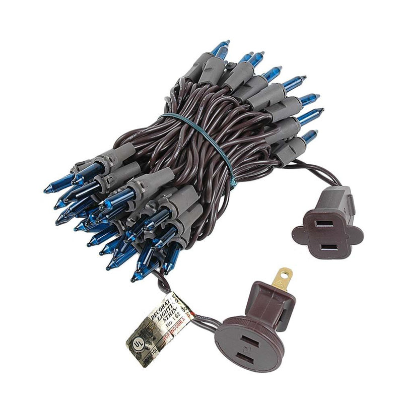Mini-chaîne pour l’extérieur 11'50 ampoules Pirtle, Sarcelle clair, Brun
