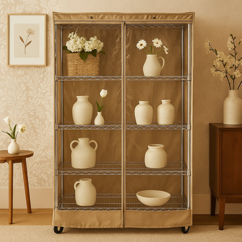 Alois Shelving Unit Cover, 72" H x 48" W x 18" D