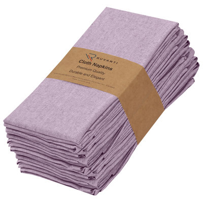 Serviette carrée en polyester et coton