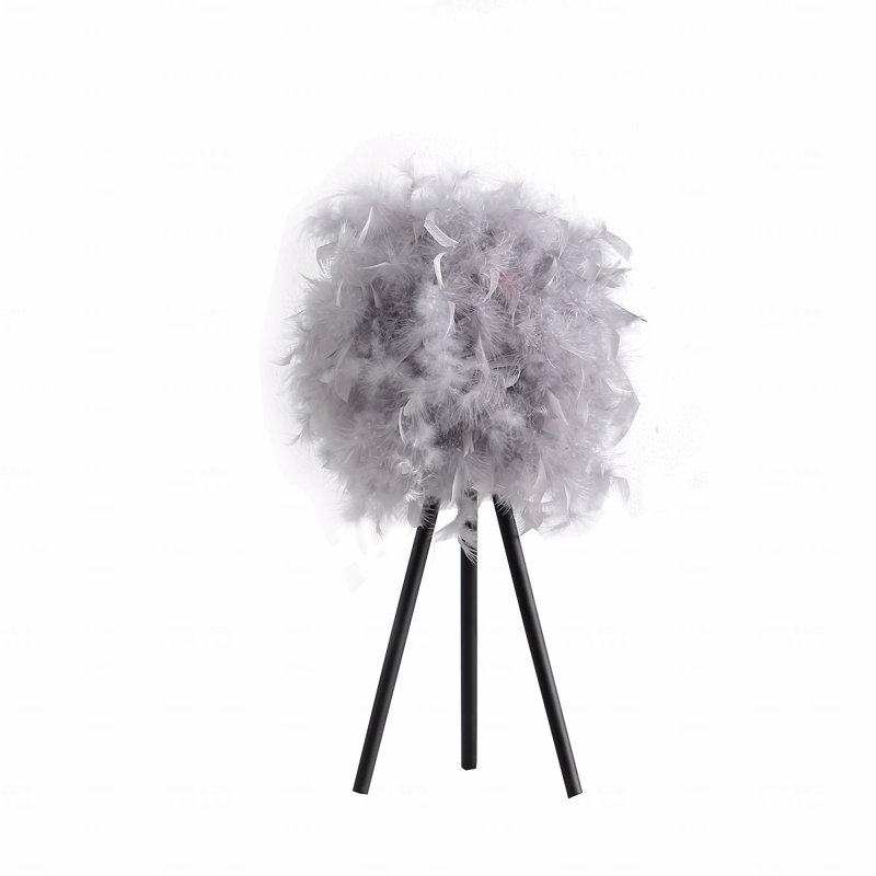 Lampe de table en métal, Gris
