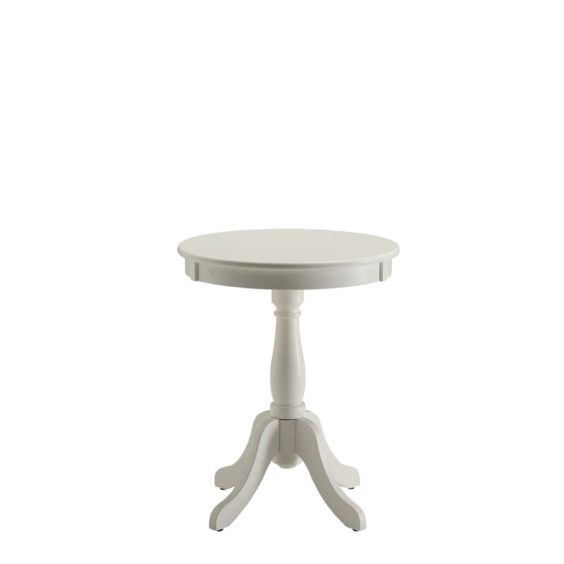 Alger White Finish Accent Table, White
