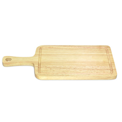 Planche à découper ou plateau de service en bois d'hévéa naturel Aesthetic