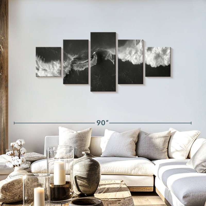 Surfer Waves, 30" H x 68" W