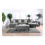 Ensemble de canapé modulaire 5 pièces en chenille gris