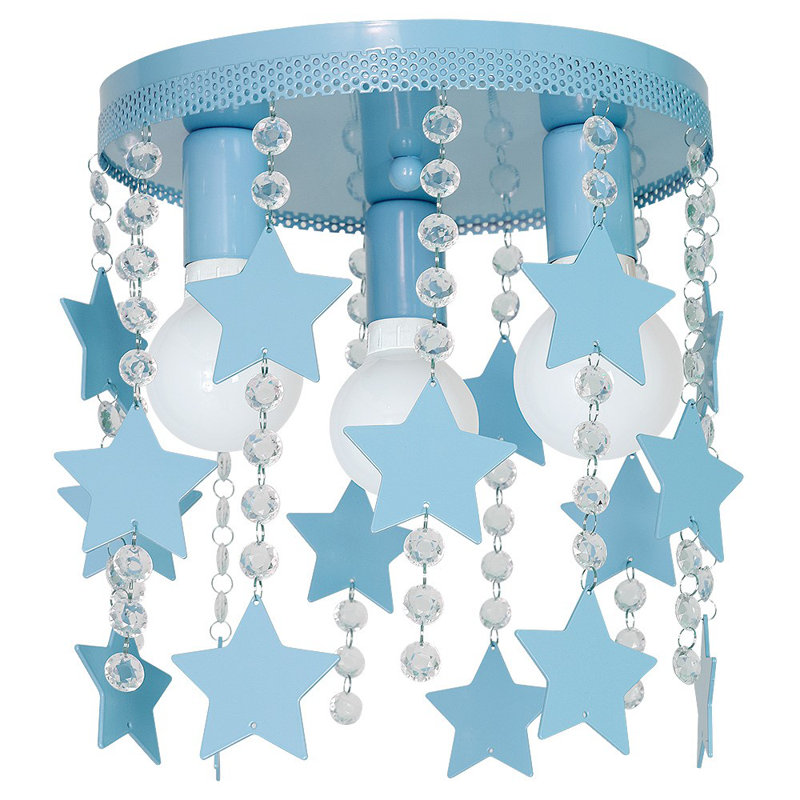 Kamena Flush Mount, Light Blue