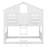 Twin-Over-Twin House-Themed Bunk Bed With Roof, Window, Door, Safety Guardrails-750213069