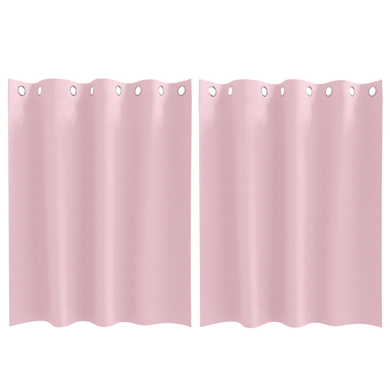 Tacorian Curtain Pair, Baby pink, 140cm Width x 140cm Drop