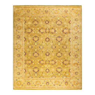 Indian Sultanabad 8'0 x 8'0 Hand-knotted Wool Rug