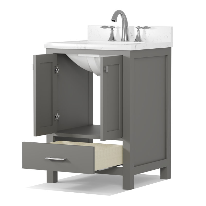 Itia Single Bathroom Vanity Set, Gray