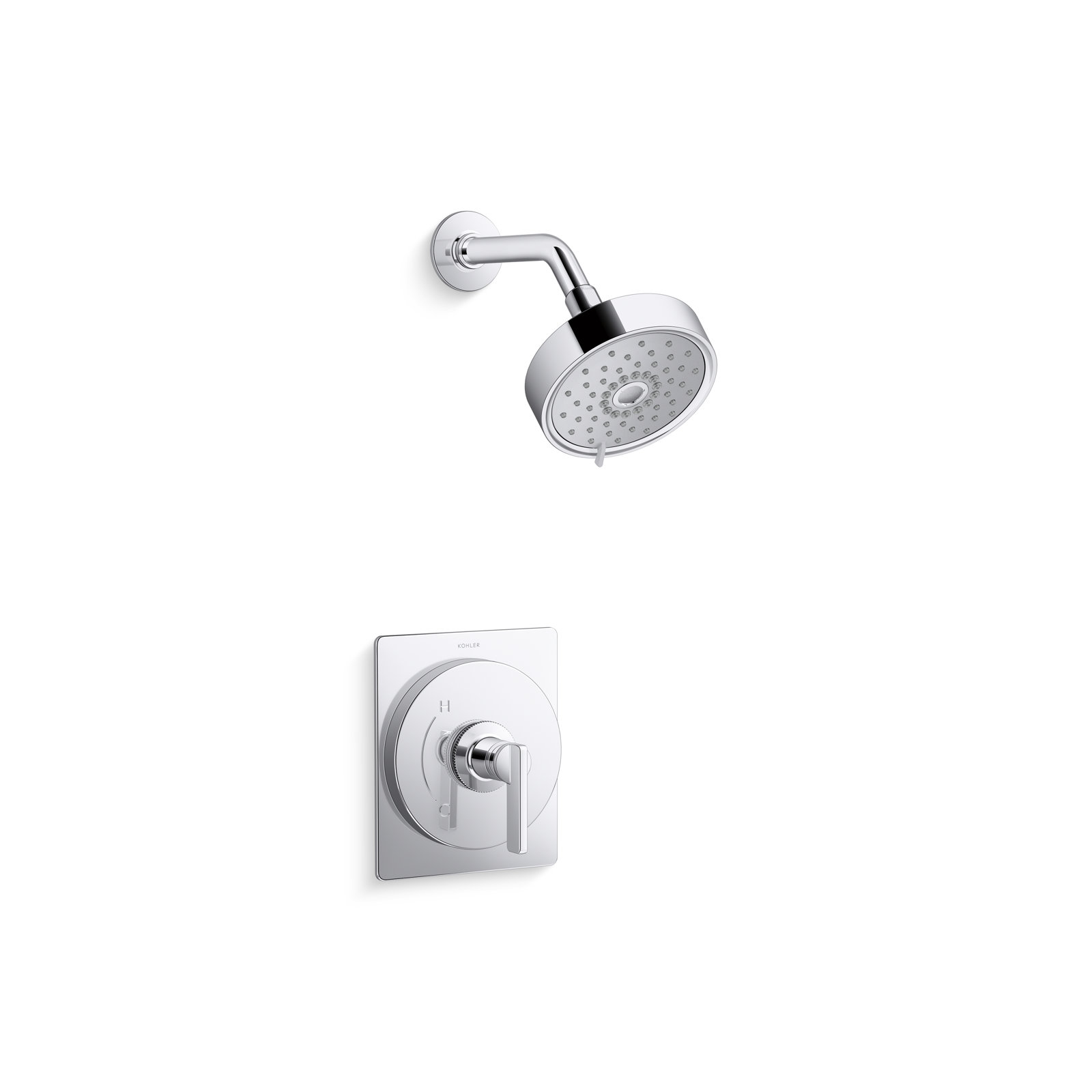 Castia 2.5 GPM Rite-Temp Shower Trim Kit, Polished Chrome