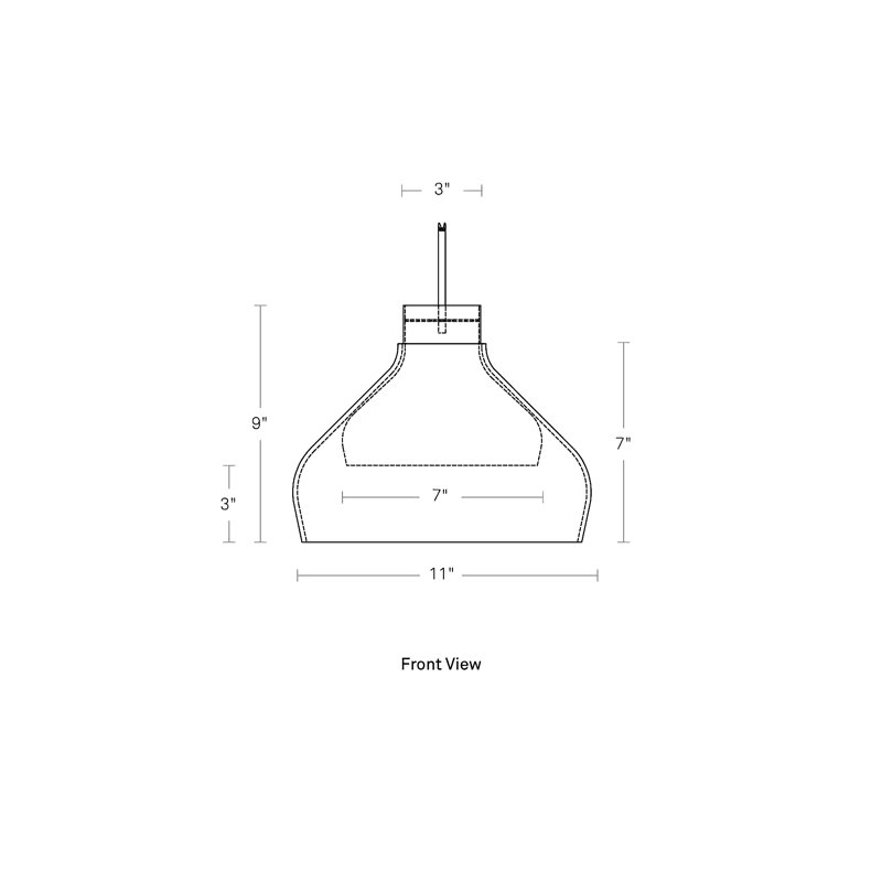 Trace 1 - Light Pendant, Charcoal 
