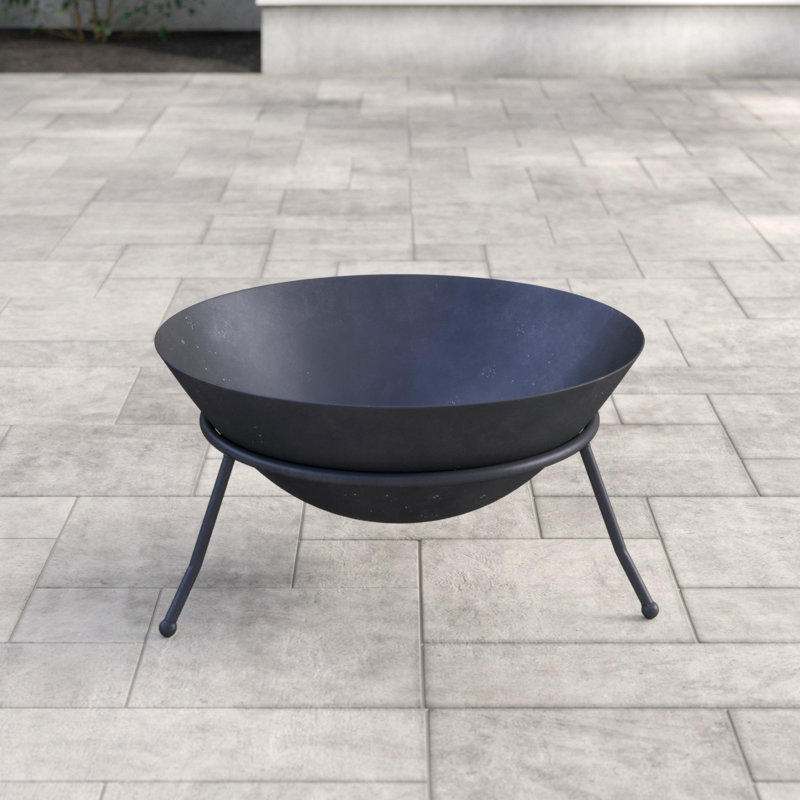 Emrys Cast Iron Bowl with Tubular Steel Stand