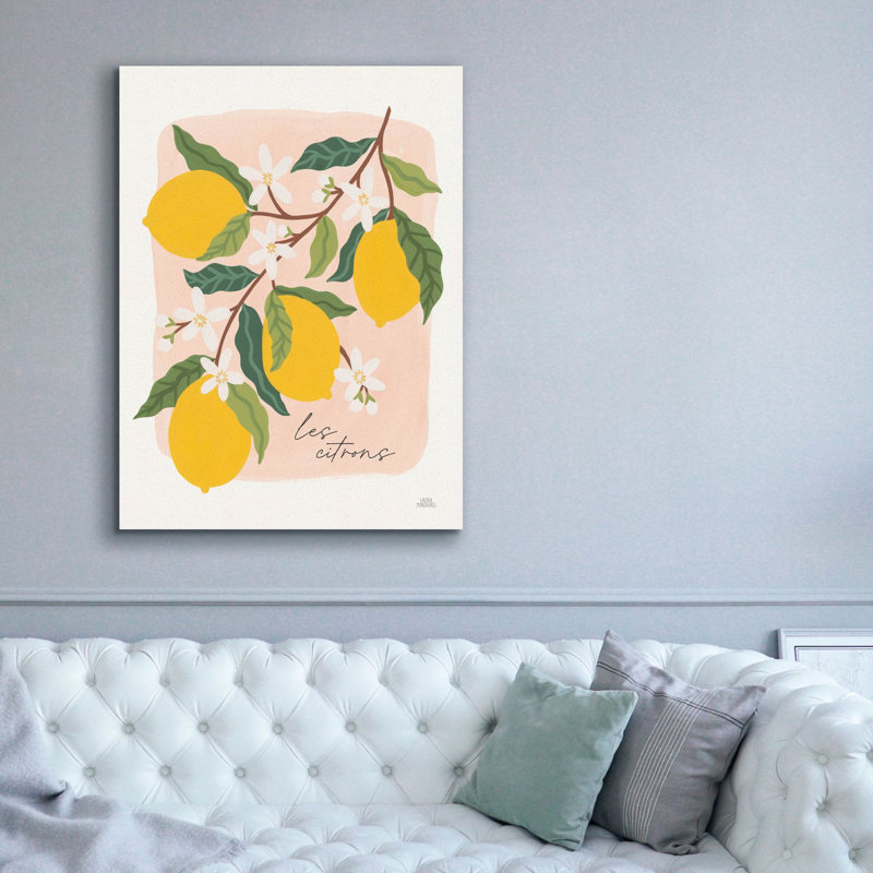 Art mural sur toile Epic Graffiti «Marche aux fruits 2 V2» par Laura Marshall, H 54 po x l 40 po x P 1,5 po