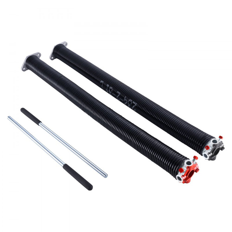 Paire de ressorts de torsion pour porte de garage de 0,234 x 2 x 31 pouces avec barres d'enroulement