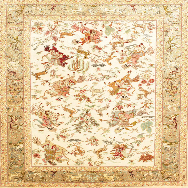 Oriental Indoor Rug, Round 4'