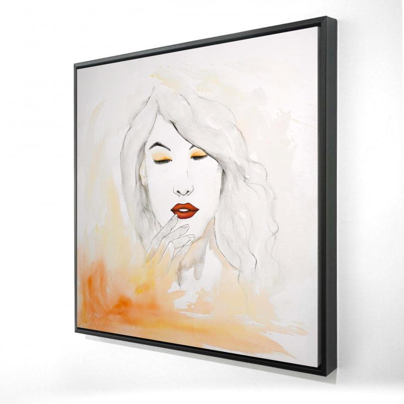 "Portrait à l'aquarelle" sur toile