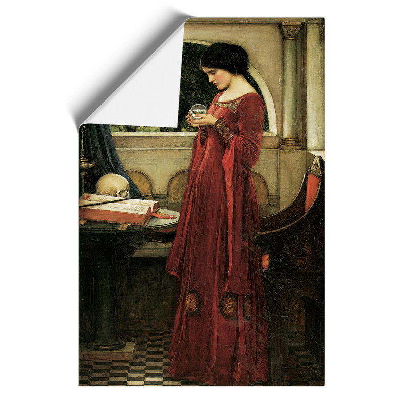 The Crystal Ball by John William Waterhouse - Frameless Print, 42cm H x 30cm W x 0.1cm D