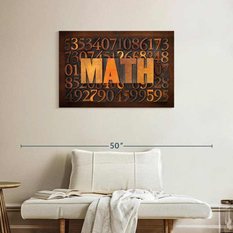 Math sur les nombres, H 24 po x l 36 po