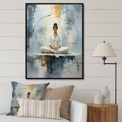 «Yoga Serene Zen Pastel III», reproduction d'art sur toile