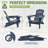 Adirondack Chair, Plastic Adirondack Chairs, HDPE Adirondack Chair, Folding Adirondack Chairs,Outdoor Chairs With Cup Holder For Lawn Patio Deck Fire Pit-1663342091