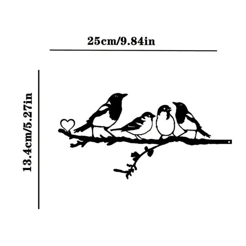 «Jeneen Birds on Branch», art de jardin