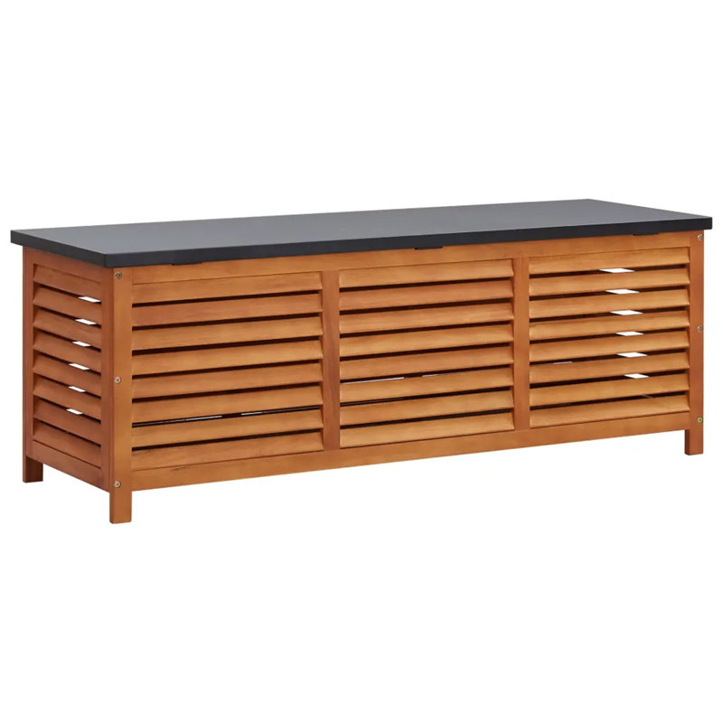 Rosalind Wheeler Aikens 150cm W 0L Eucalyptus Deck Box in Brown