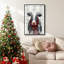 Toile tendue avec châssis Yuletide Cow II-1520895851-1520895843