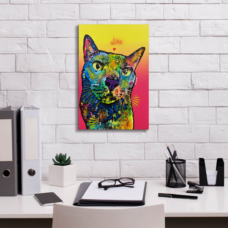 «Goof Ball» par Dean Russo, art mural sur toile, 26 po x 40 po, H 18 po x l 12 po x P 0,75 po