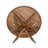 Farmhouse-Inspired Round Kitchen Table - Cherry Wood Modern Design