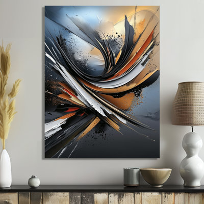 Emotional Pulse Of Volcano Fractals I - Abstract Metal Wall Art Decor, Fractals Metal Print