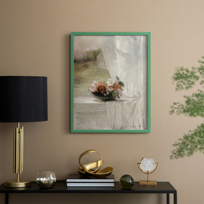 Vintage Floral Print CCCIX Framed Print - Solid Wood