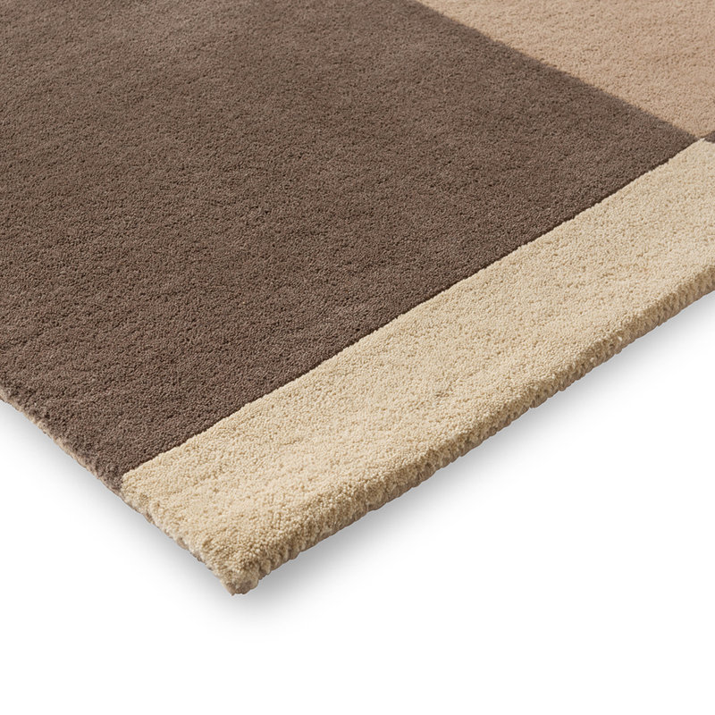 Wool Geometric Area Rug, Rectangle 4'7" x 6'7"
